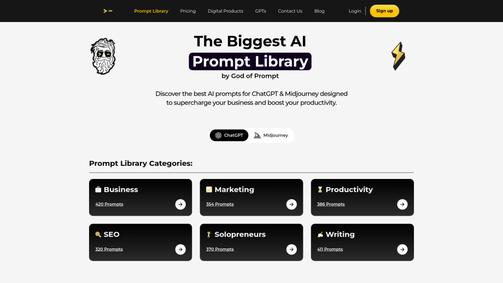 AI Prompt Library by God of Prompt AI Prompt Library by God of Prompt