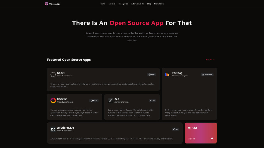 Open Apps Preview