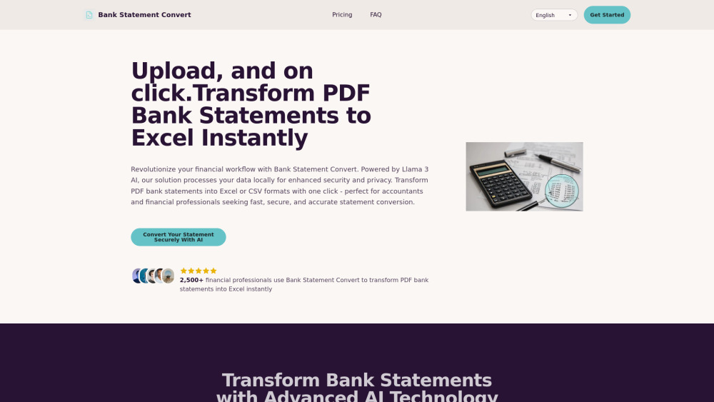 Bank Statement Convert Preview