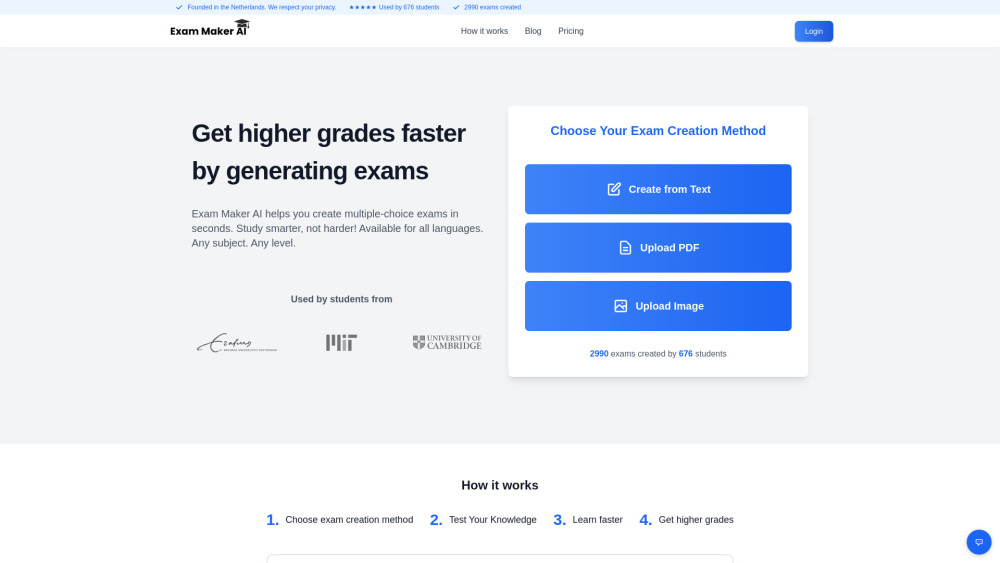 Exam Maker AI Preview