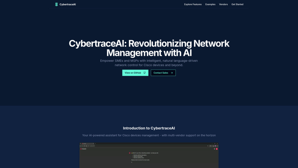CyberTraceAI Preview