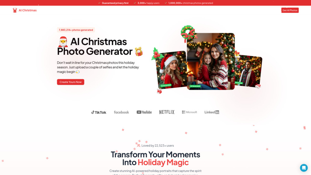AI Christmas Photo Generator Preview