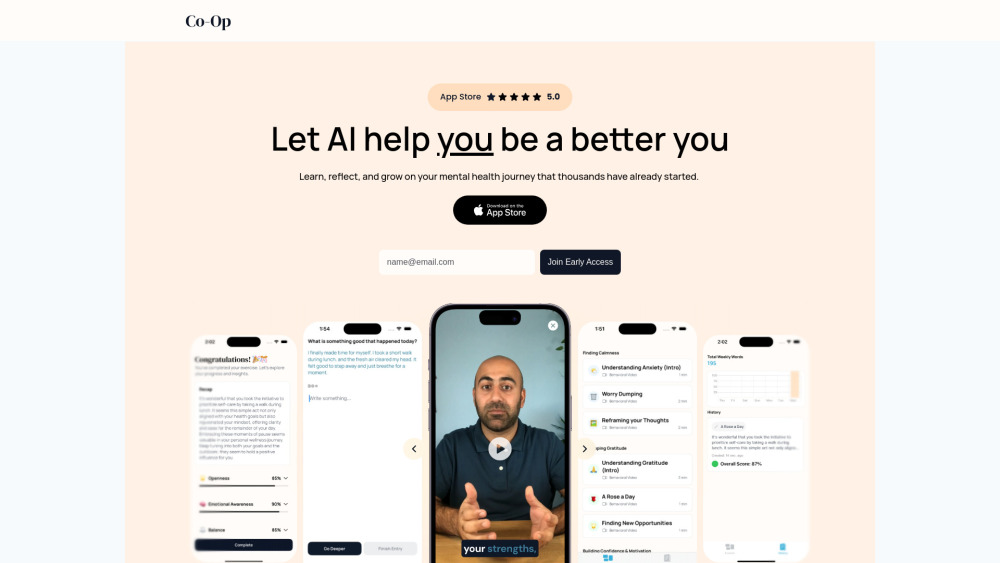 Co-Op - Self-Therapy App Co-Op - Self-Therapy App