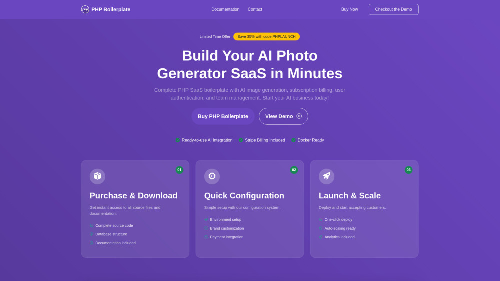 PHP Boilerplate Preview