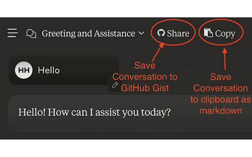 Save Anthropic Claude messages to GitHub Gists Preview