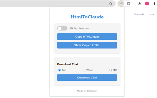 HtmlToClaude Preview