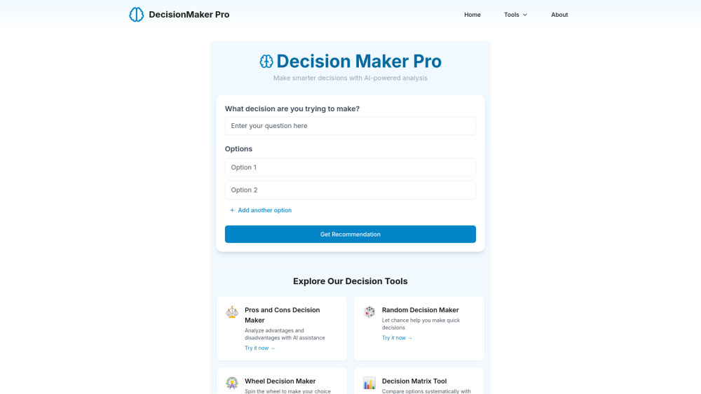 DecisionMaker Pro Preview
