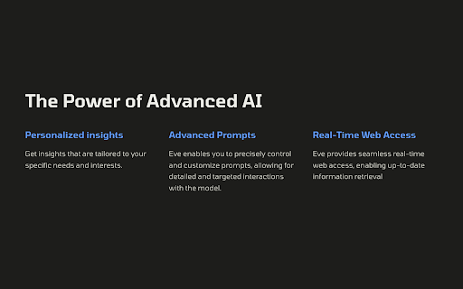 Eve AI Preview
