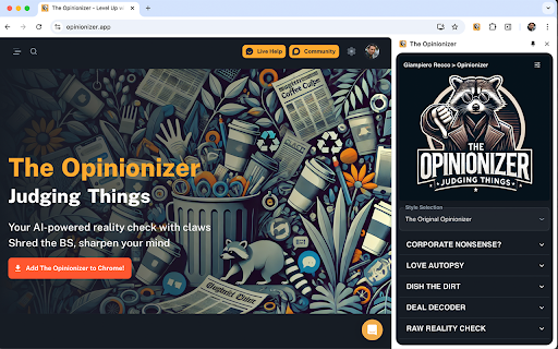 The Opinionizer