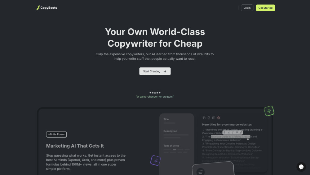 CopyBoots Preview