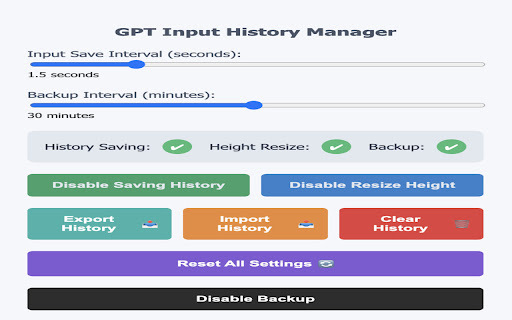 GPT Input History Manager