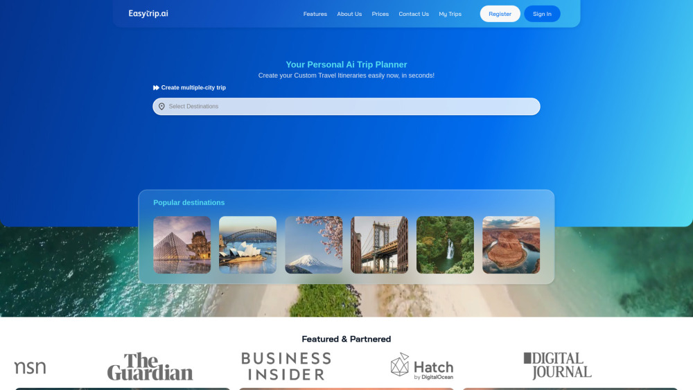 Easytrip.ai Preview