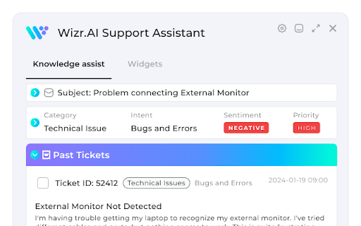 Wizr AI Agent Assist Preview
