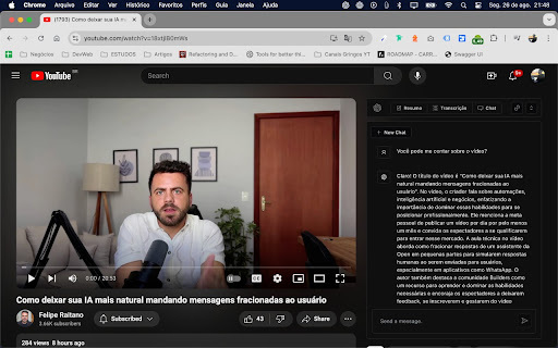 YouTube Chat Extension Preview