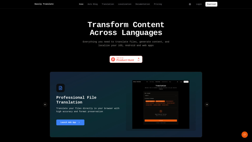 Easily Translate Preview