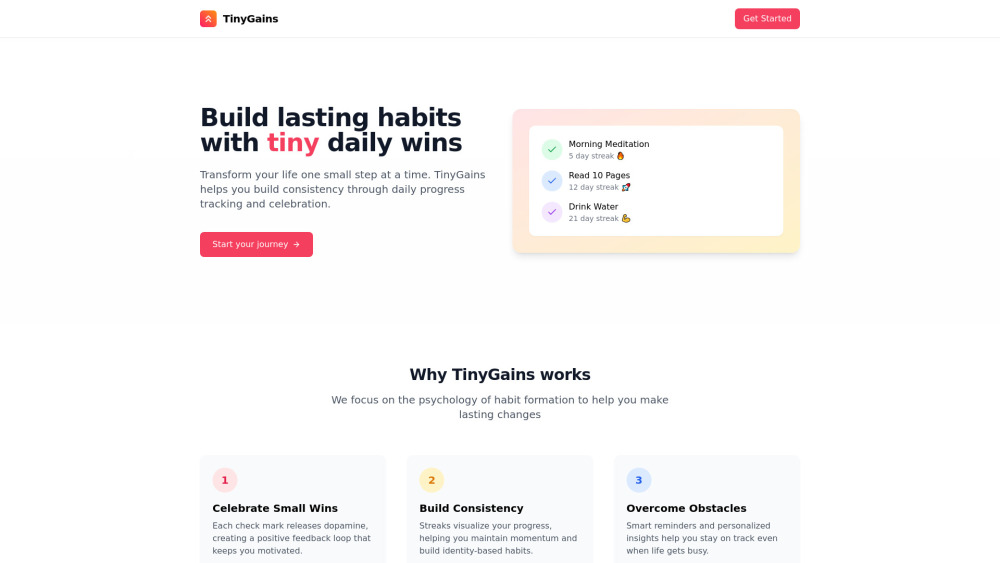TinyGains banner