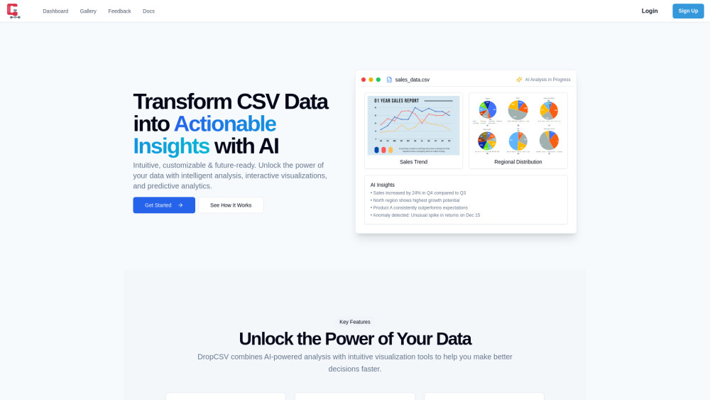 DropCSV Preview
