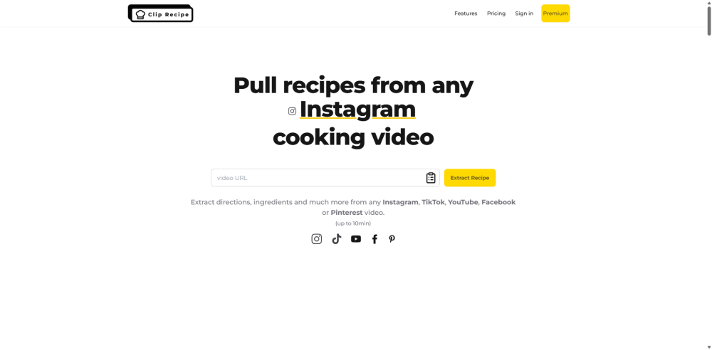 Clip Recipe Preview
