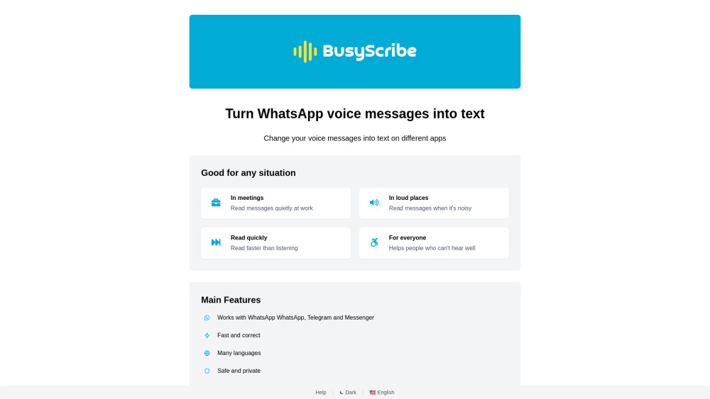 BusyScribe Preview