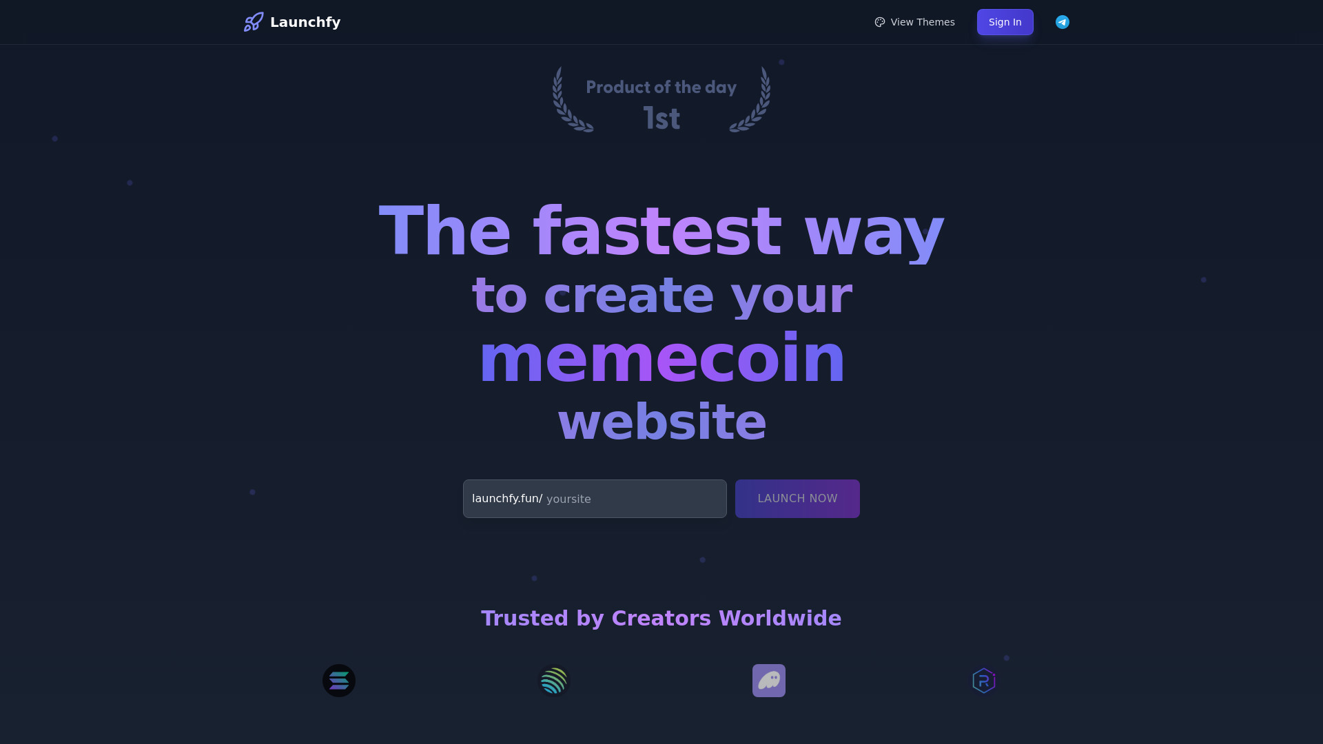 LaunchFy - AI MemeCoin Website Creator