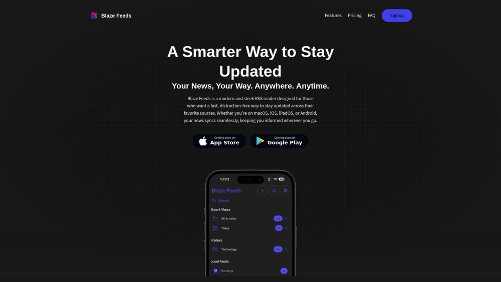 Blaze Feeds Preview