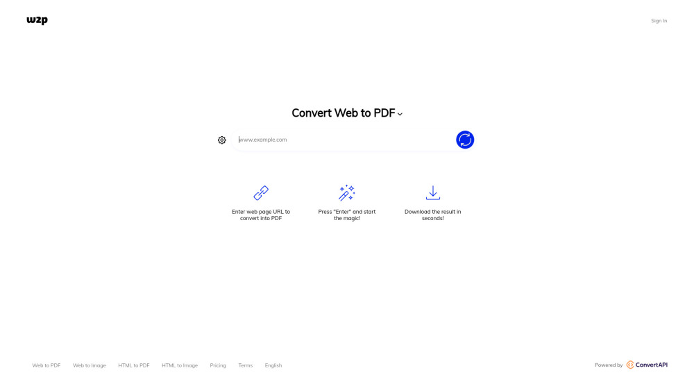 Web2PDFConvert