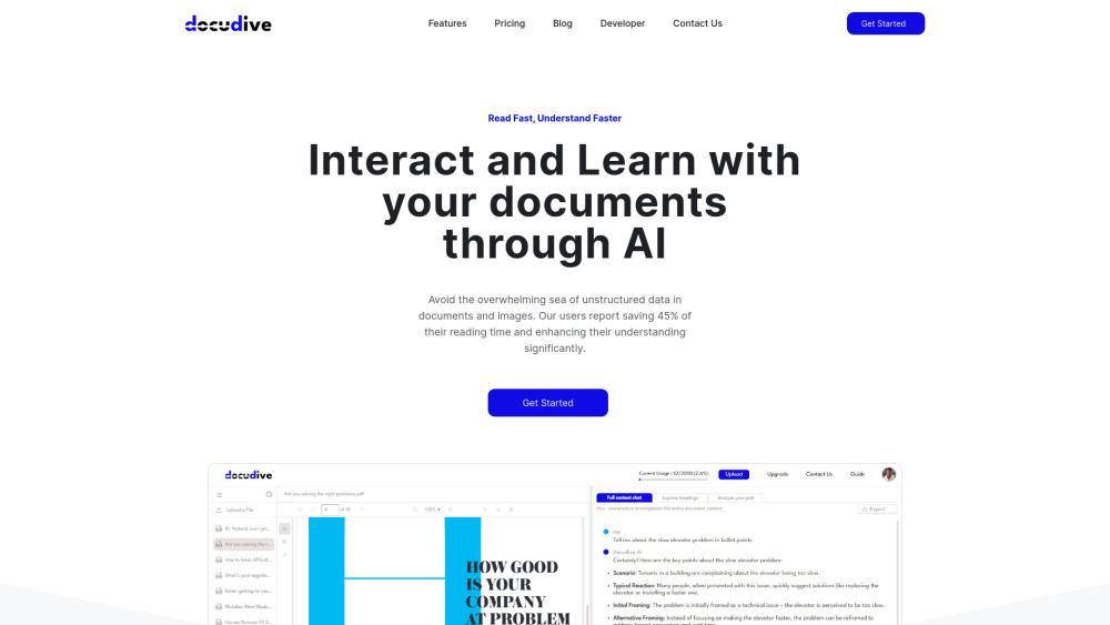 Docudive Preview