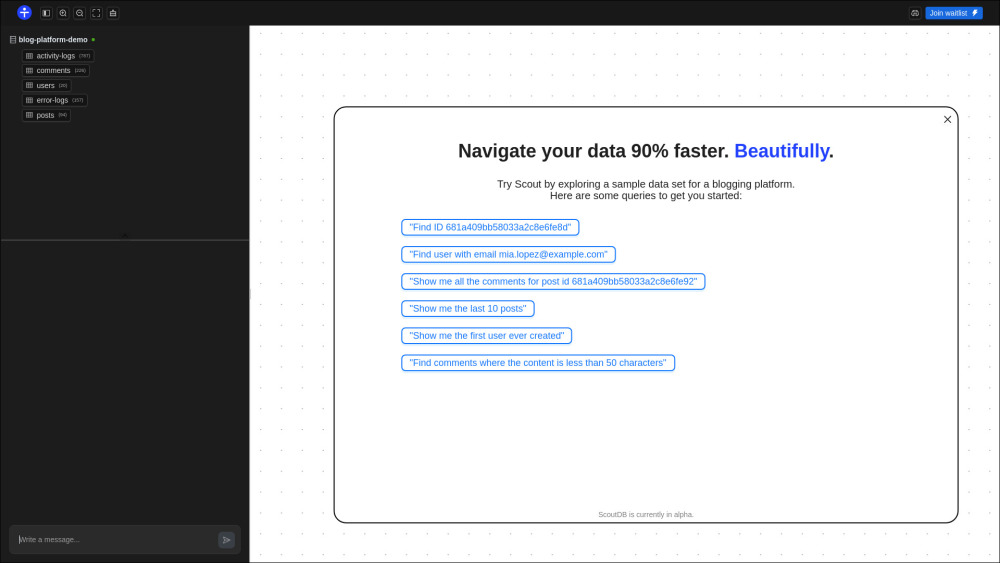 ScoutDB Preview