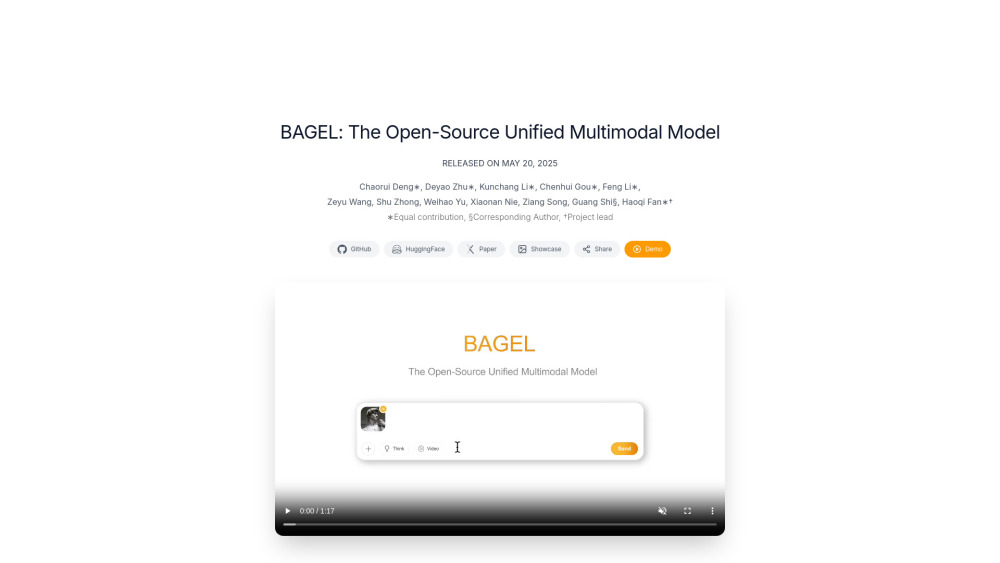 BAGEL Preview