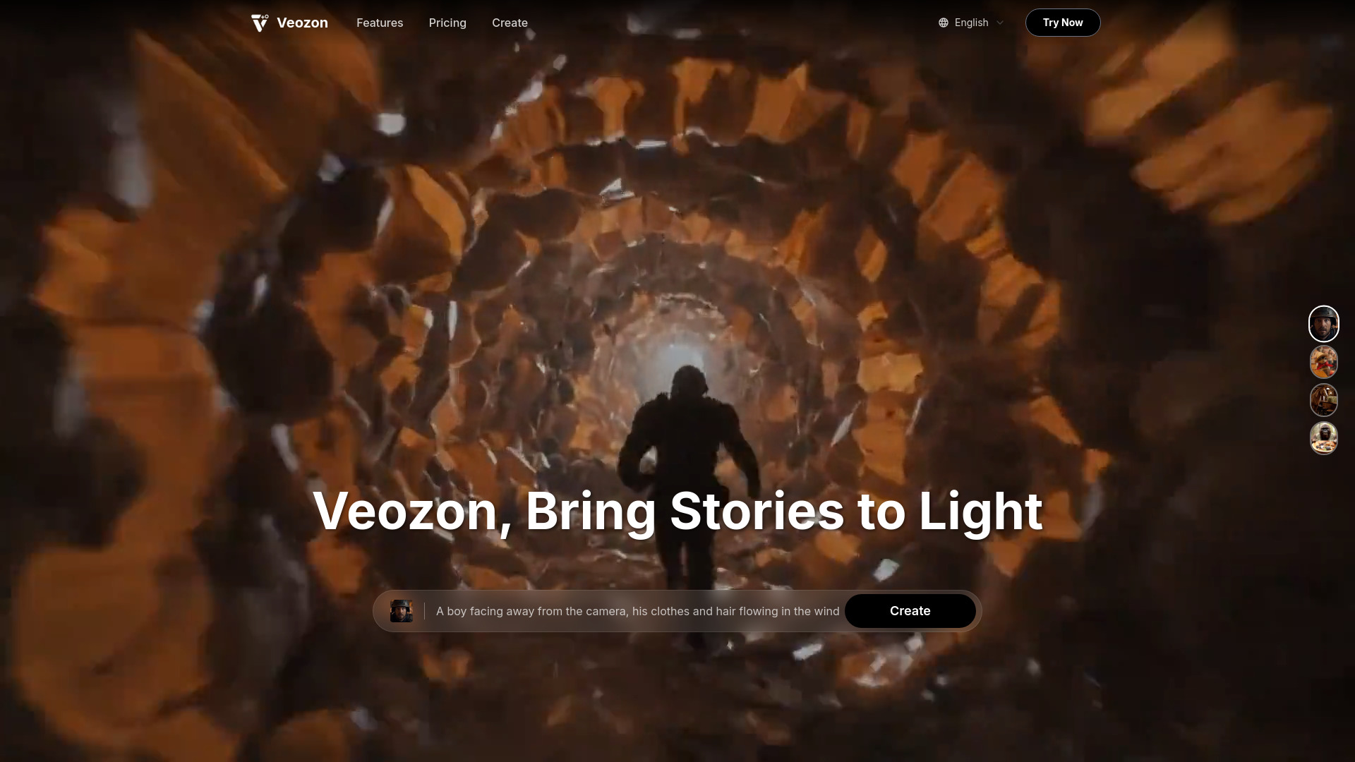Veozon AI Video Generator screenshot