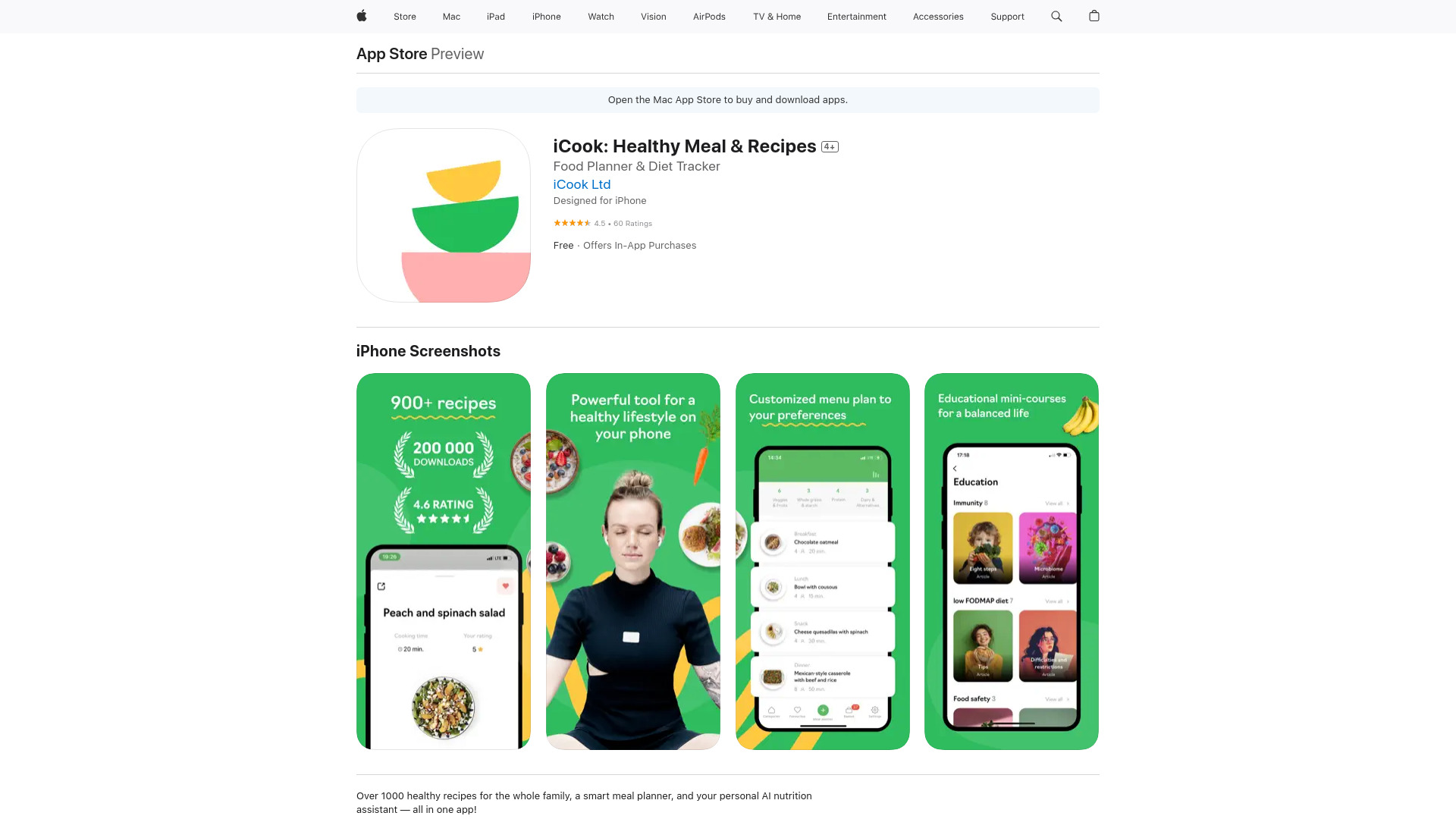 iCook screenshot