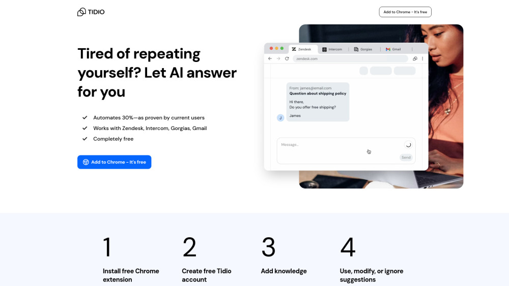 Tidio Copilot Preview