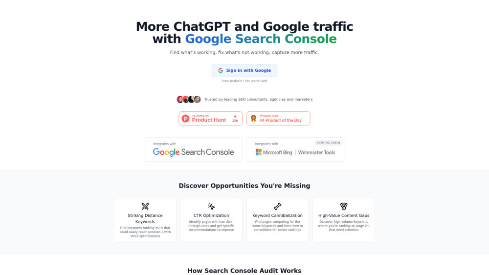 Search Console Audit Preview
