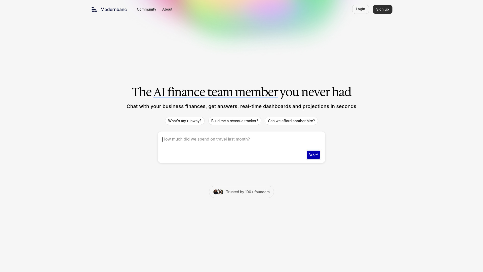 Modernbanc screenshot