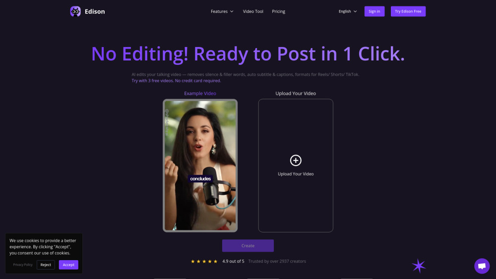 Edison: Say Goodbye to Video Editing Preview
