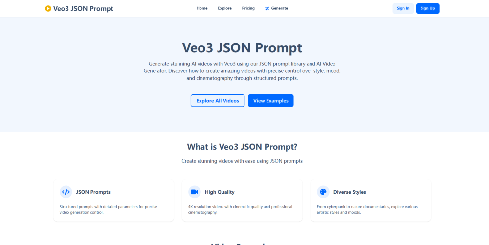 Veo3 JSON Prompt - 코드로 영상을 지휘하는 정교한 AI 비디오 생성의 미래