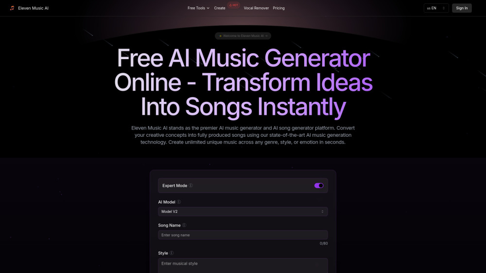 Eleven Music AI Preview
