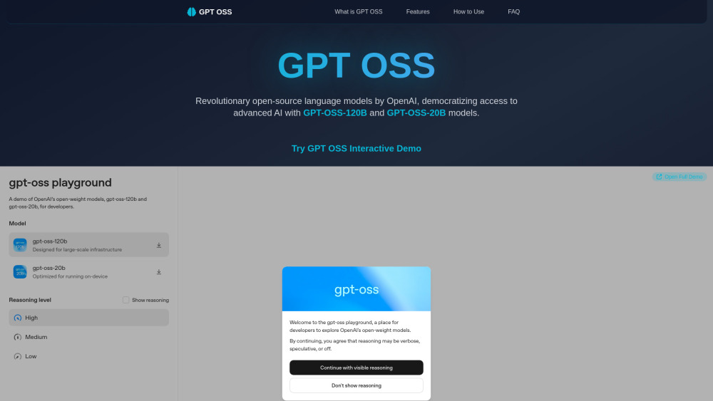 gpt oss Preview