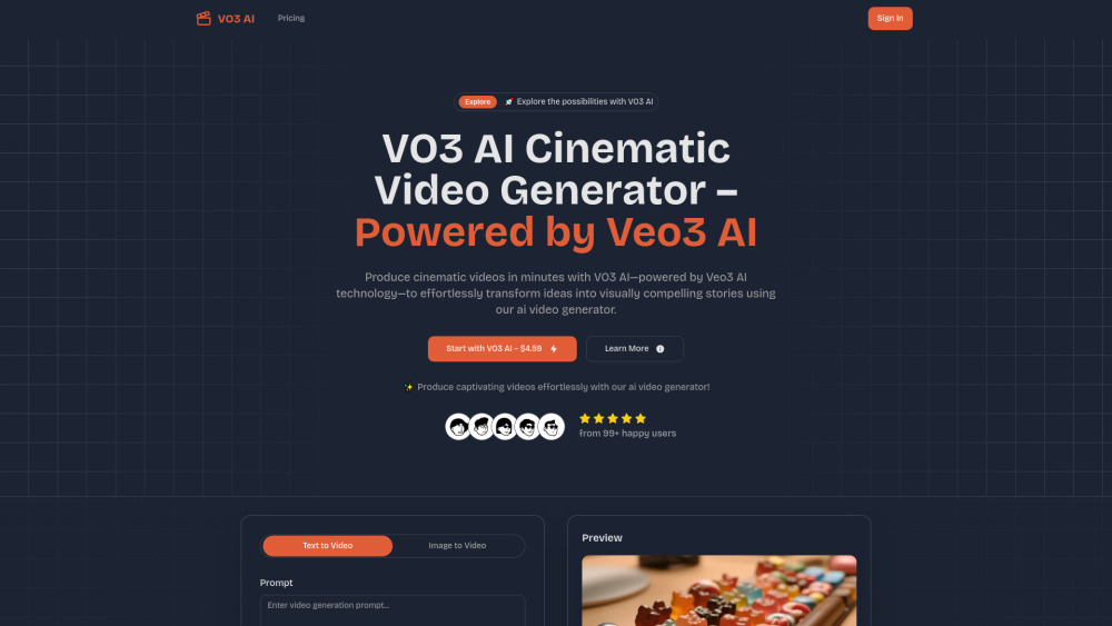 AIVO3.com 전격 분석: Google Veo3의 힘으로 사운드와 스타일을 지배하는 차세대 AI 영상 생성기
