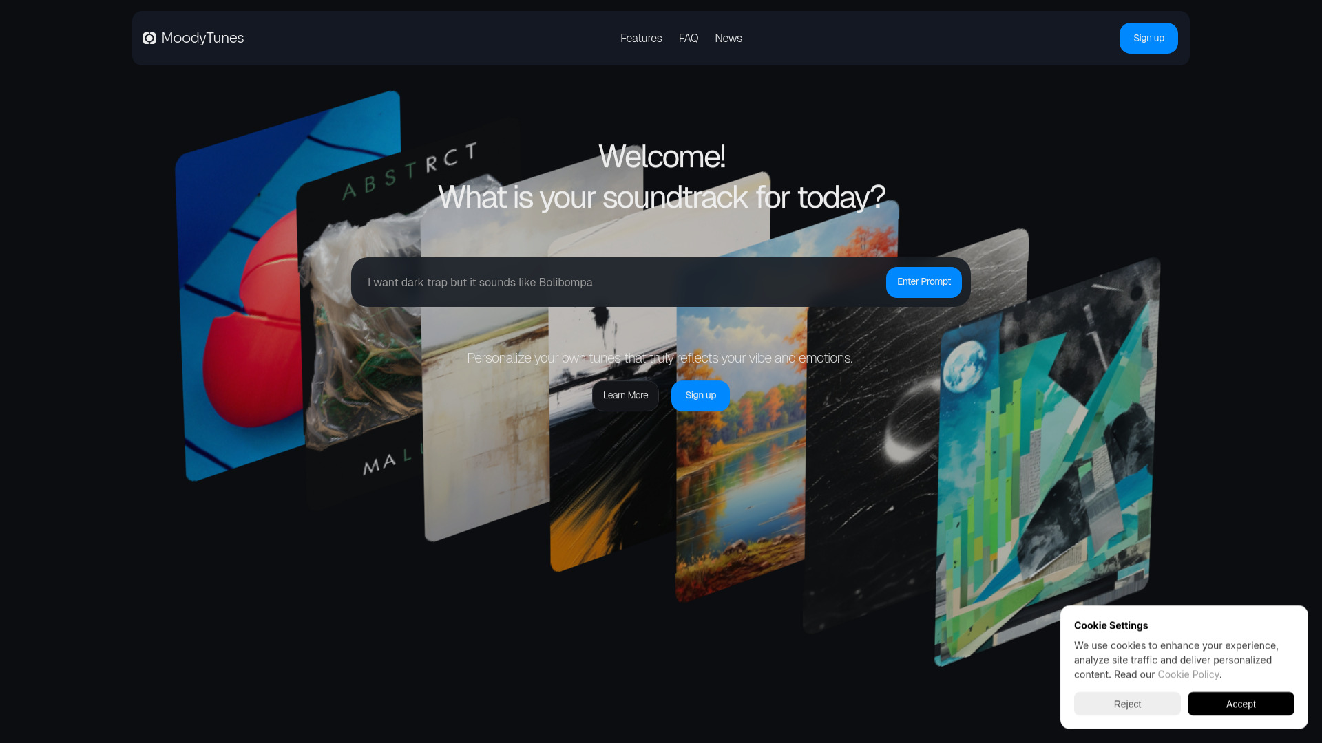MoodyTunes screenshot