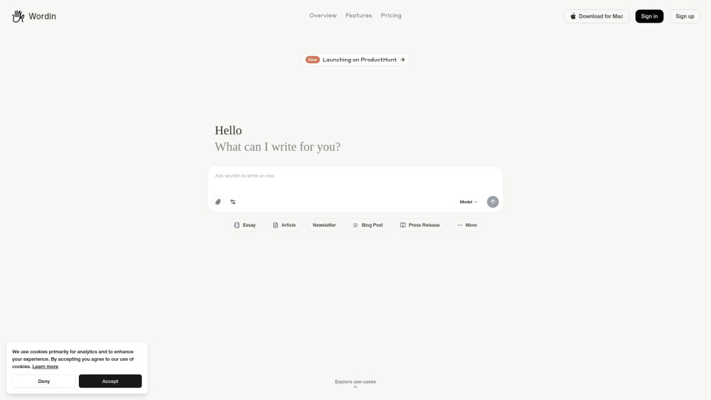 Wordin 리뷰: 작가와 크리에이터를 위한 AI 글쓰기 에이전트, 창작의 한계를 넘다