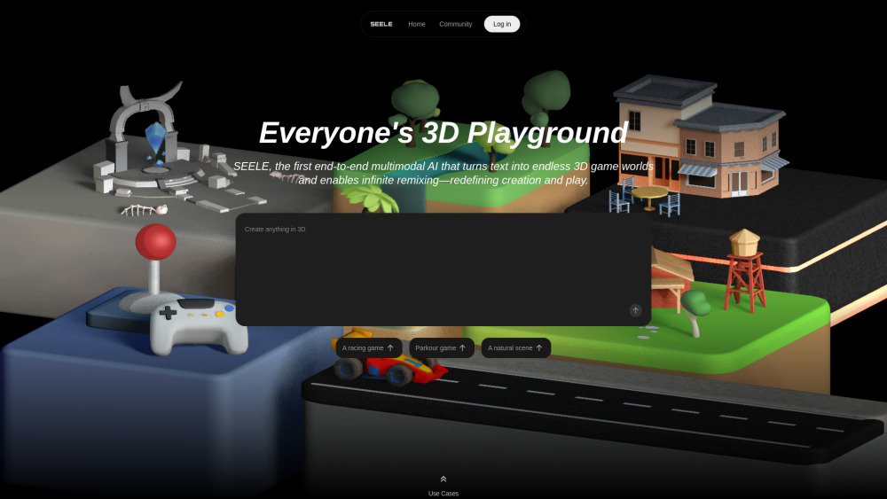 Seele AI - 텍스트 한 줄로 3D 게임 월드를 창조하고 리믹스하는 혁명