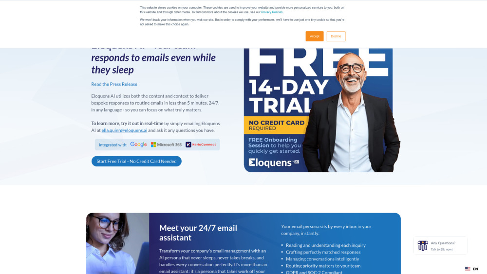 Eloquens AI - 당신이 잠든 사이에도 쉬지 않고 일하는 AI 이메일 비서