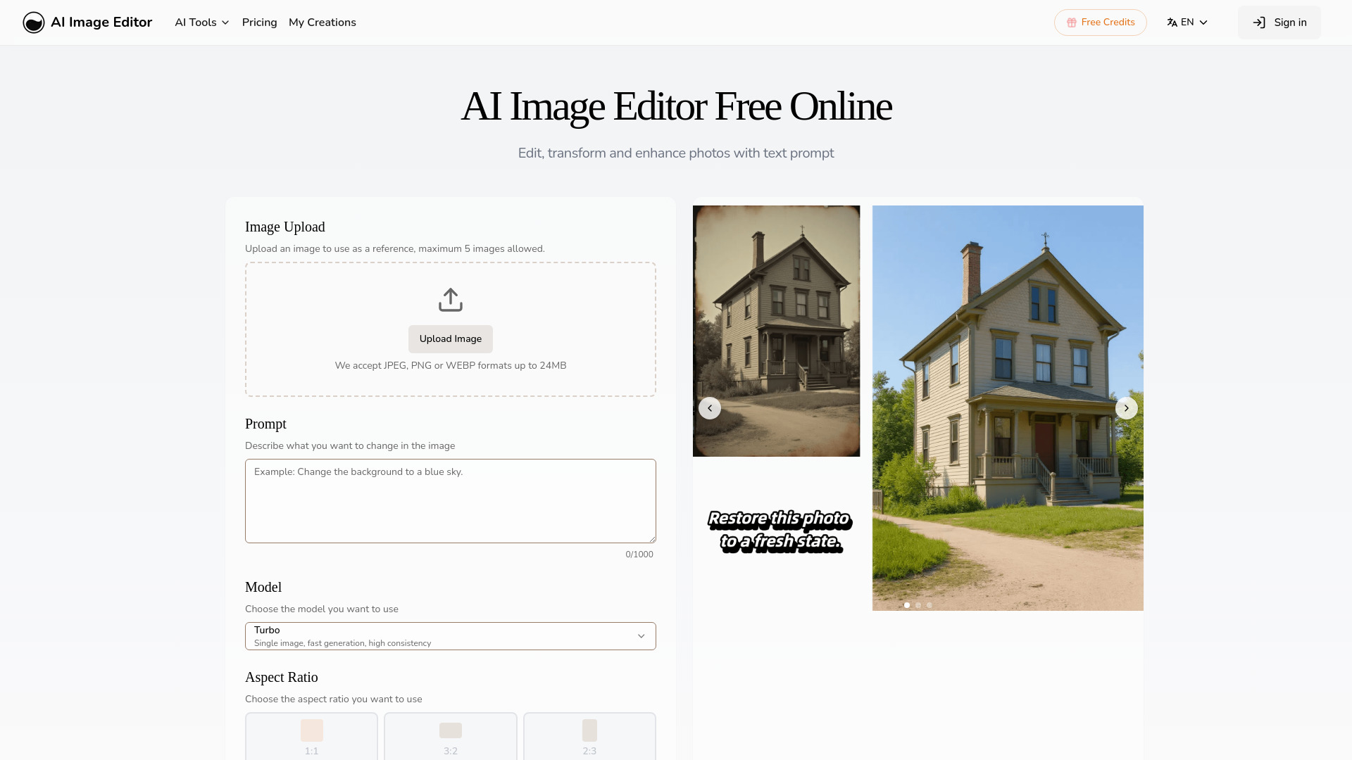 AI Image Editor- preview