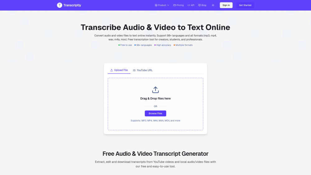 Transcriptly 리뷰: 단 몇 초 만에 오디오와 영상을 텍스트로 변환하는 AI 비서