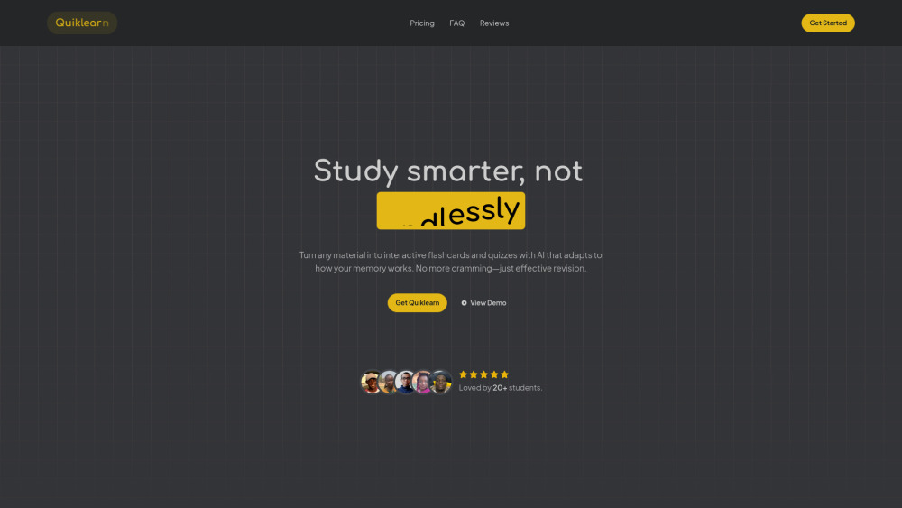 Quiklearn - 지루한 PDF 자료를 AI 플래시카드와 퀴즈로, 스마트한 학습의 혁신