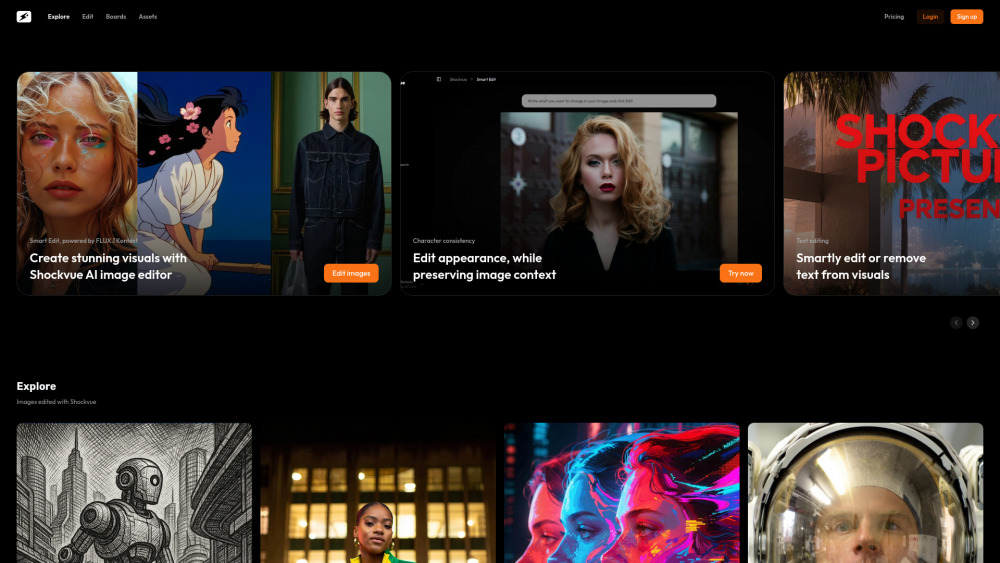 Shockvue - 말 한마디로 완성되는 마법, AI 이미지 편집의 미래를 경험하세요