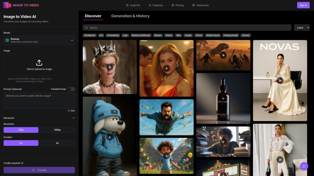 Image to Video AI - 당신의 사진 한 장을 역동적인 고품질 영상으로 바꾸는 AI 혁신