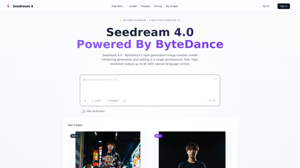 Seedream 4.0 - 4K 이미지 생성과 편집을 하나로, ByteDance의 혁신을 경험하세요