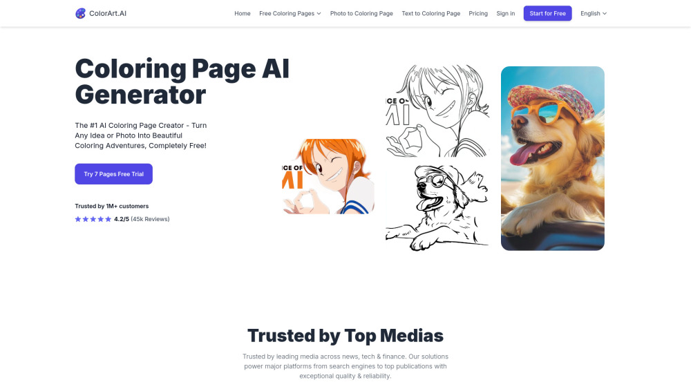 ColorArt - AI로 모든 사진과 텍스트를 세상에 단 하나뿐인 컬러링북으로!